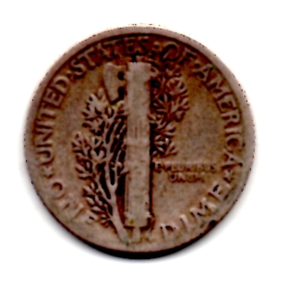Granny Estate Find - 1934 P Mercury Dime 90% silver - Picture 2 of 2